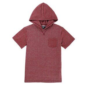 Boys Knit Short Sleeve Shirt with Hood Size S
